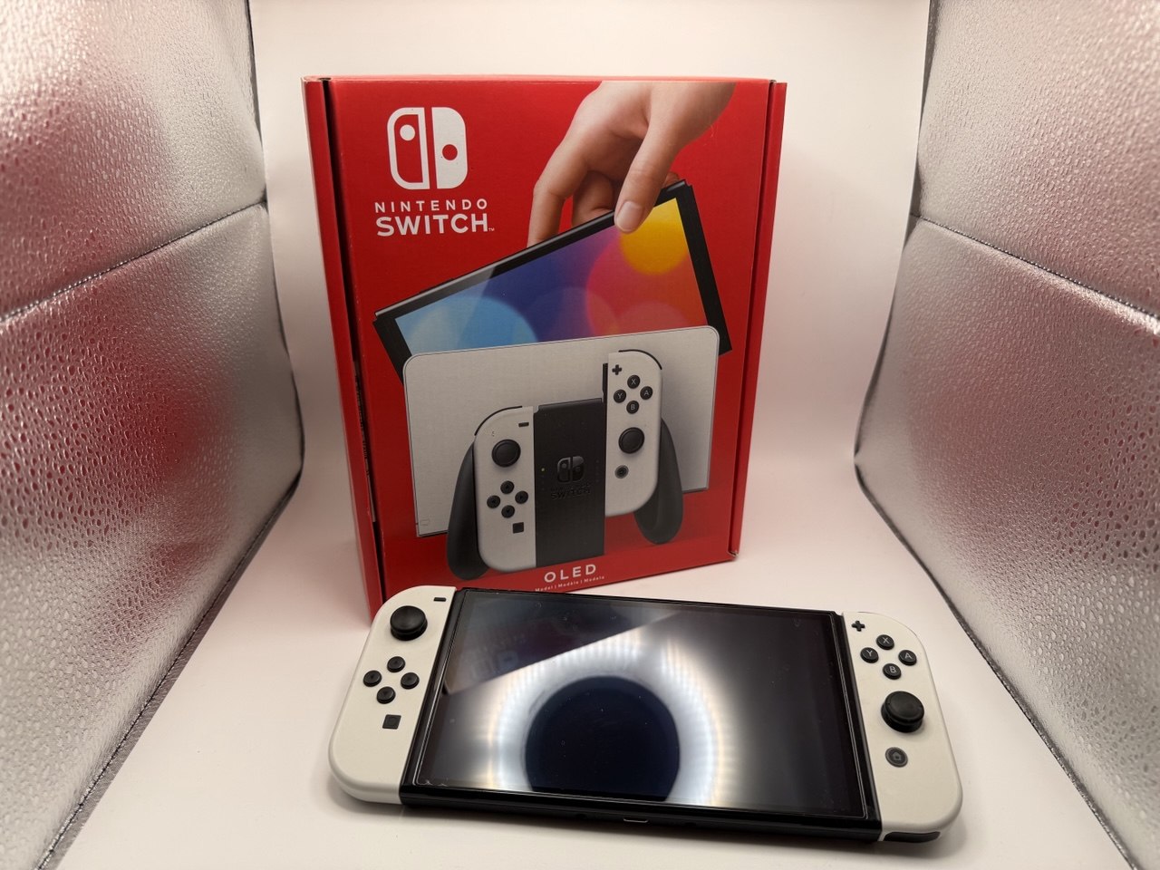 Nintendo Switch OLED (White) — Complete in Box